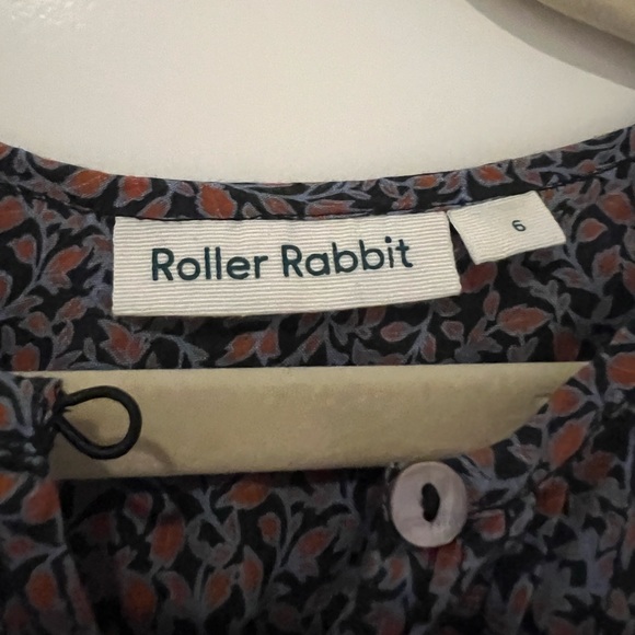 Roller Rabbit Floral Top - Size 6 - Picture 2 of 2